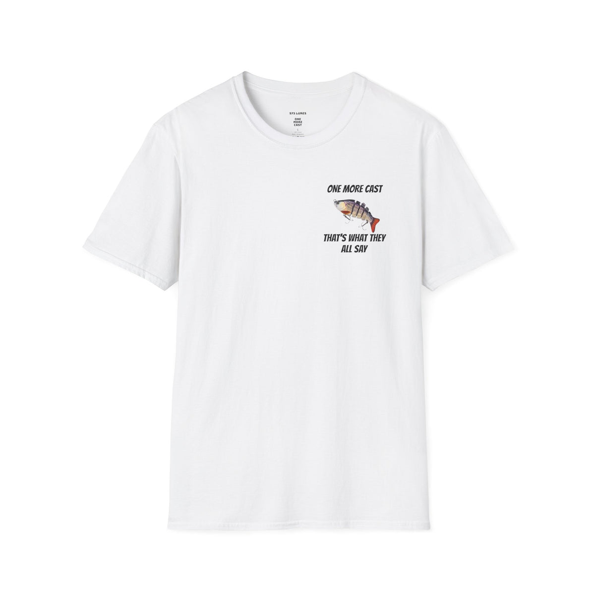 One More Cast Fishing T-Shirt — 'One More Cast' Sunset Bass Fishing Graphic