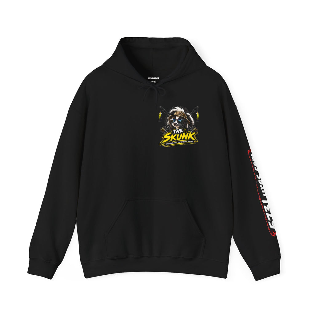 Hoodie The Skunk, Keep Casting Bass Fishing Graphic Sweatshirt