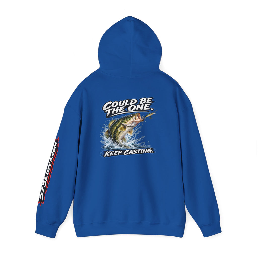 Hoodie The Skunk, Keep Casting Bass Fishing Graphic Sweatshirt
