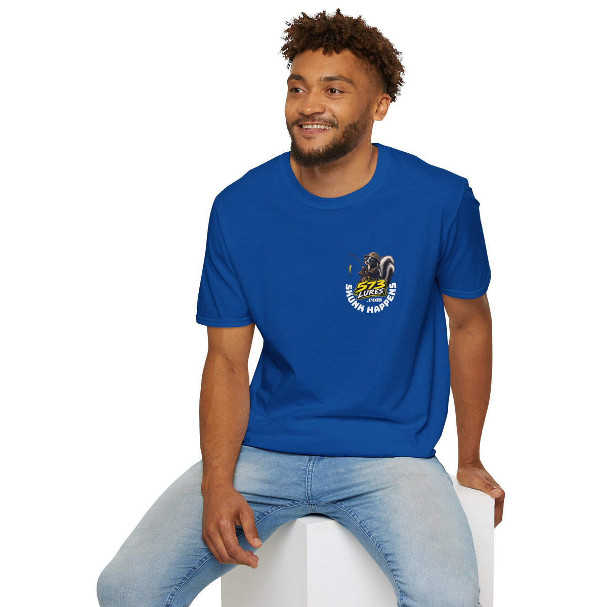 T-Shirt Change Something, Skunk Happens Fishing Graphic Tee