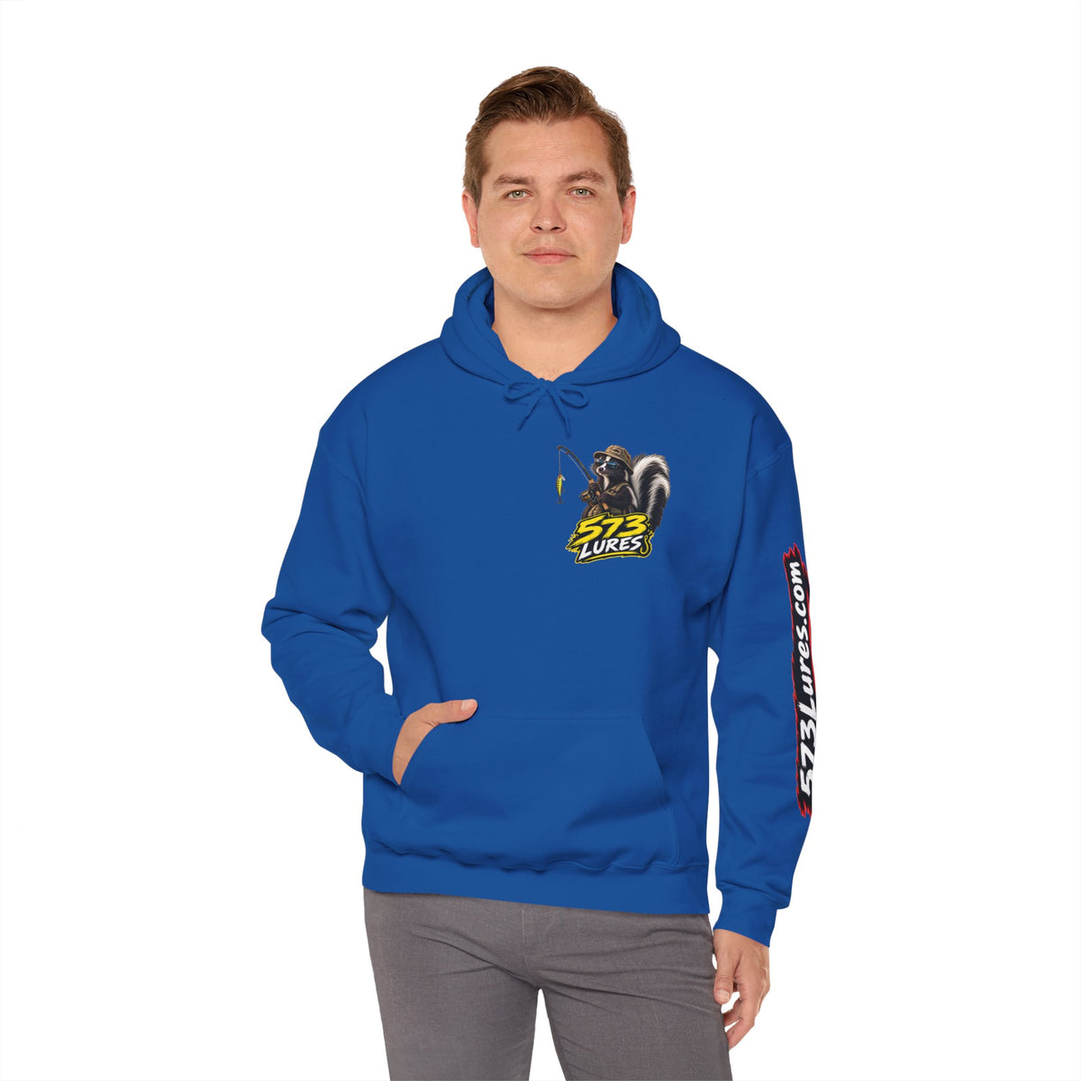 Hoodie Never Skunked Again, Catch More Fish Fishing Graphic Sweatshirt