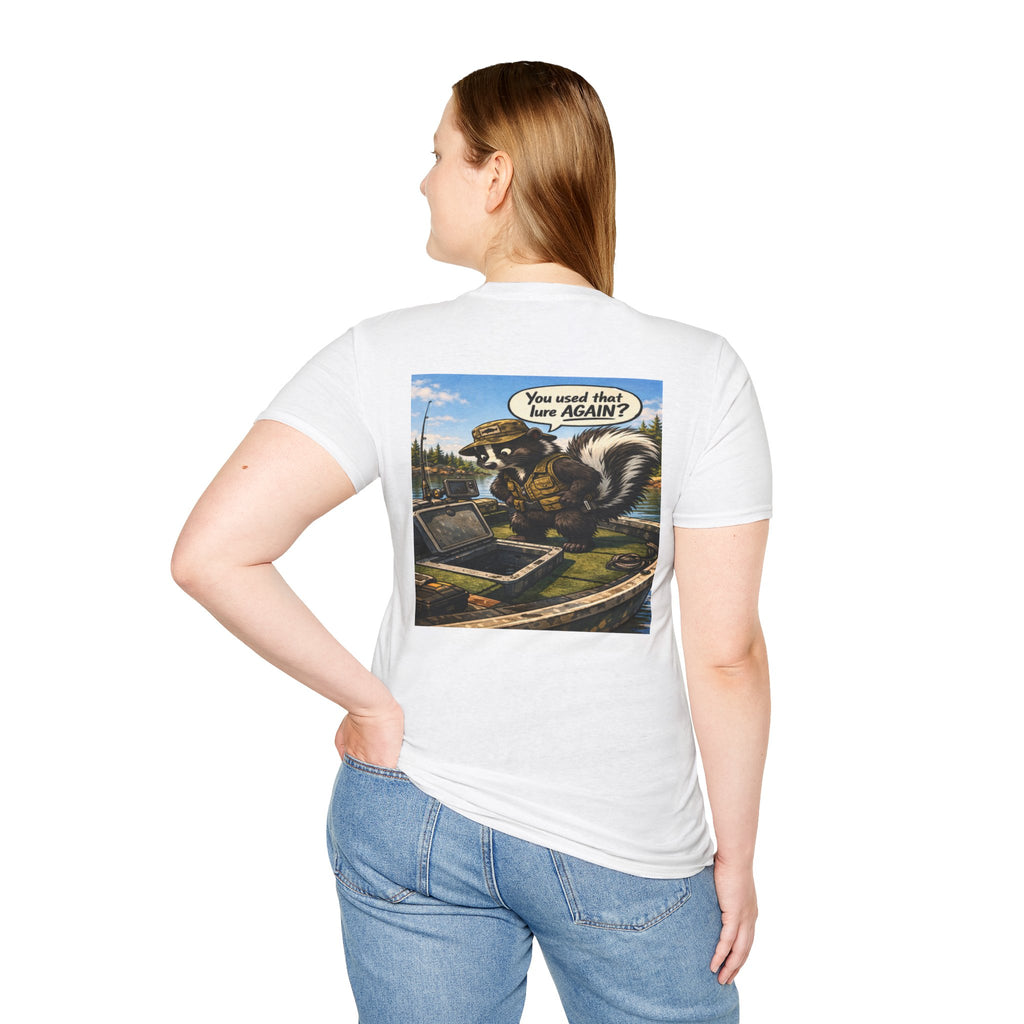 The Skunk Fishing T-Shirt — Retro Fishing Mascot Tee