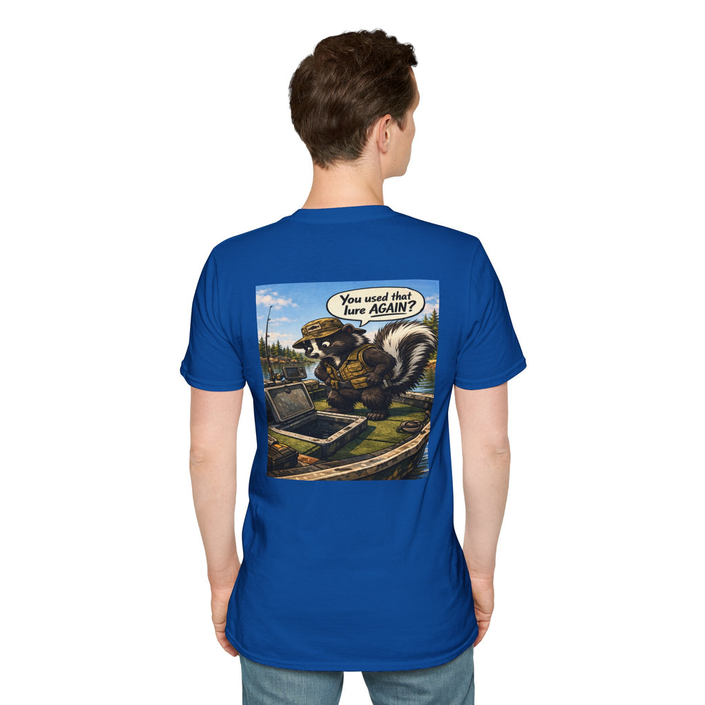 The Skunk Fishing T-Shirt — Retro Fishing Mascot Tee