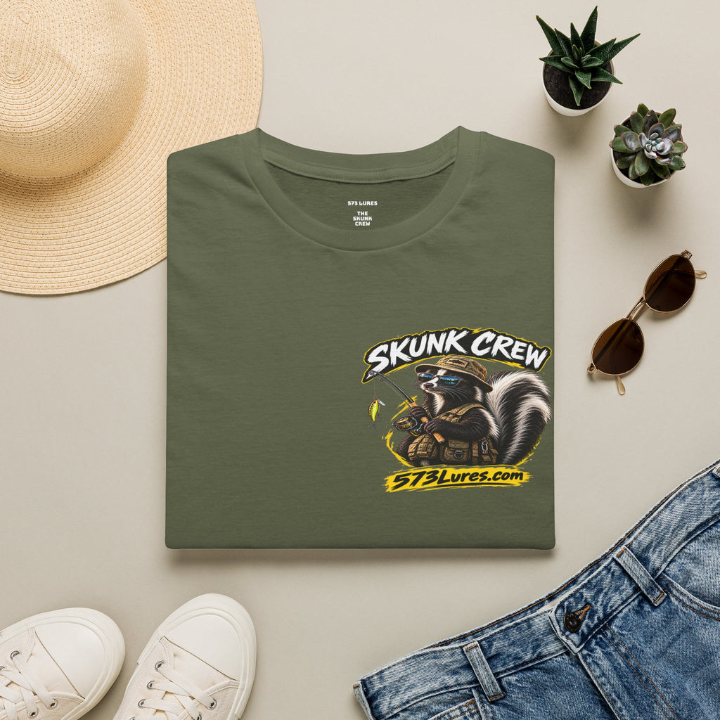 T‑Shirt The Skunk Crew, Never Get Skunked Again Fishing Graphic Tee