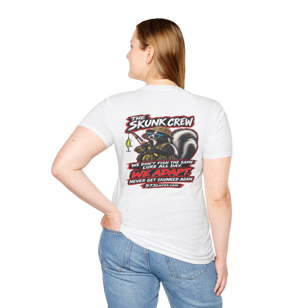 T‑Shirt The Skunk Crew, Never Get Skunked Again Fishing Graphic Tee