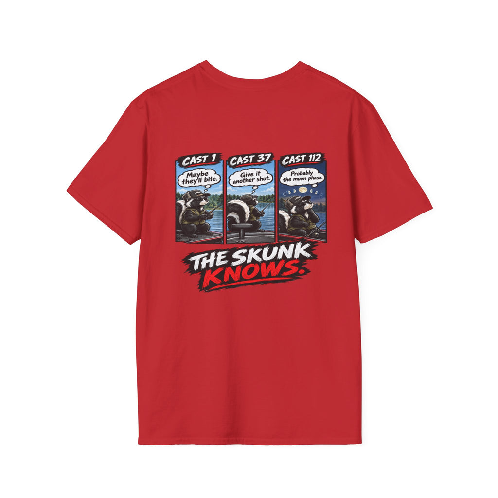 T-Shirt I Should've Changed Lures, The Skunk Knows Fishing Graphic Tee