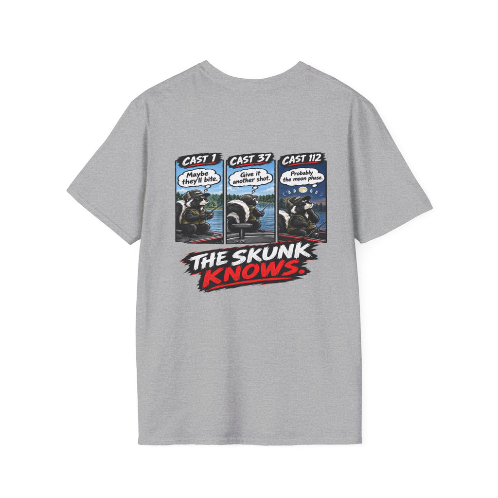 T-Shirt I Should've Changed Lures, The Skunk Knows Fishing Graphic Tee