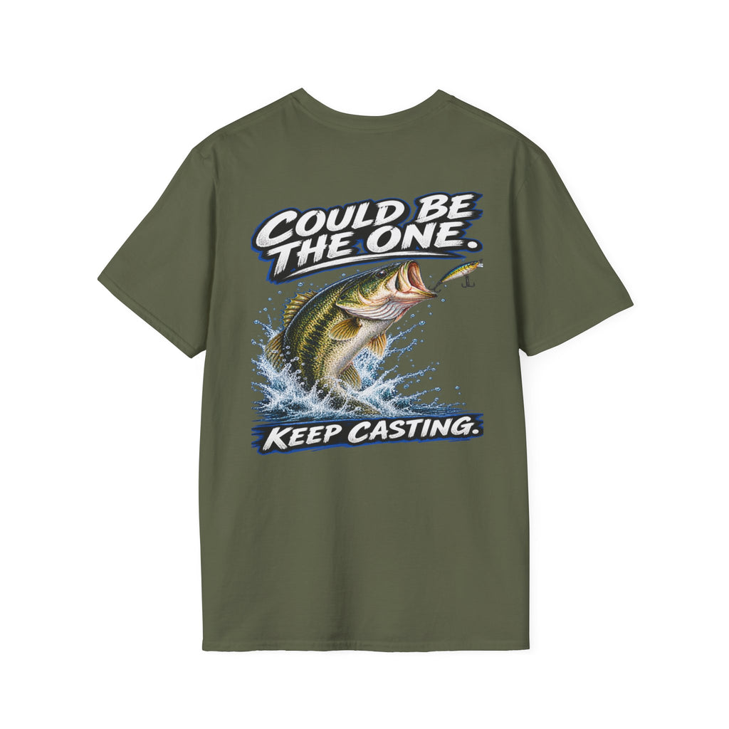 T-Shirt The Next Cast, Could Be The One, Keep Casting Bass Fishing Graphic Tee
