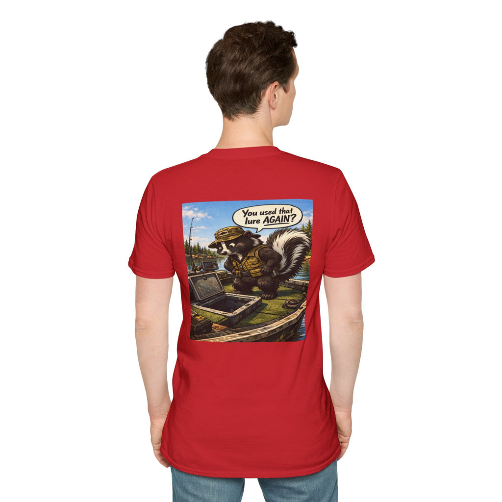 The Skunk Fishing T-Shirt — Retro Fishing Mascot Tee