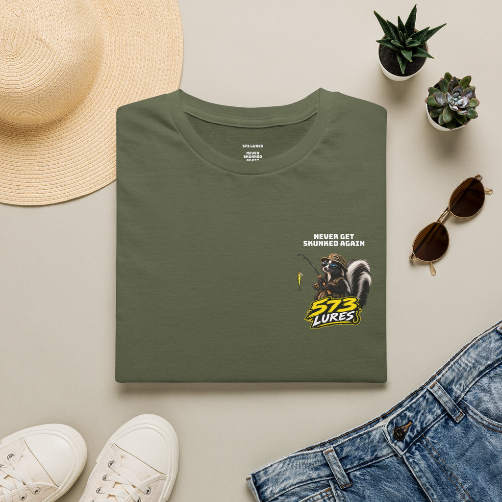 T-Shirt Never Get Skunked Again, Catch More Fish Fishing Graphic Tee