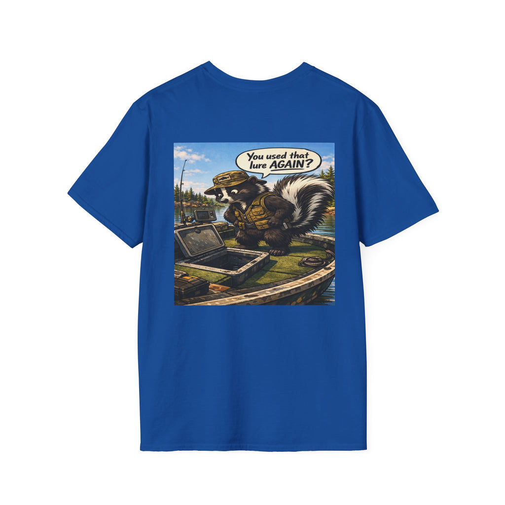 The Skunk Fishing T-Shirt — Retro Fishing Mascot Tee