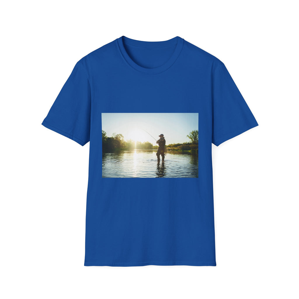 T-Shirt "Angler Sunset Silhouette"