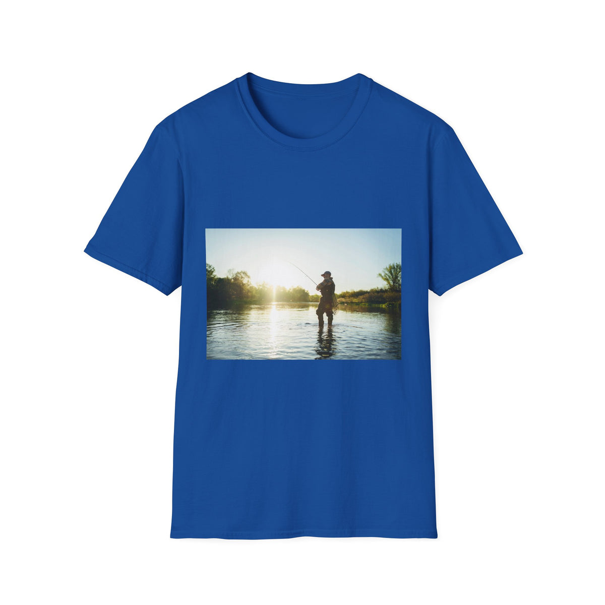 T-Shirt "Angler Sunset Silhouette"