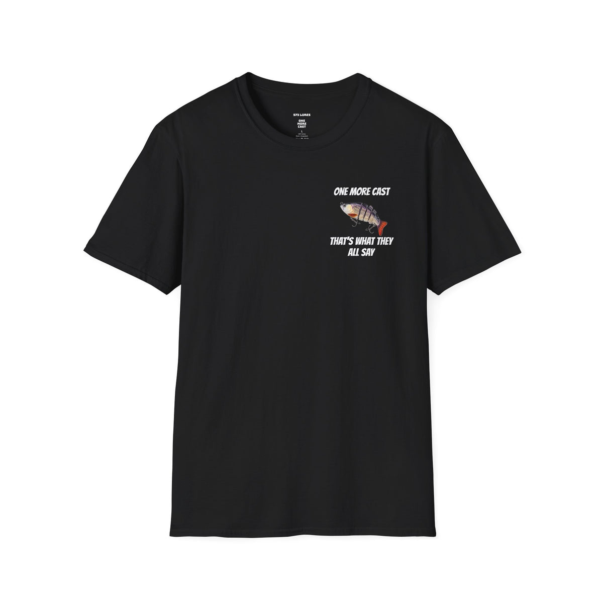 One More Cast Fishing T-Shirt — 'One More Cast' Sunset Bass Fishing Graphic
