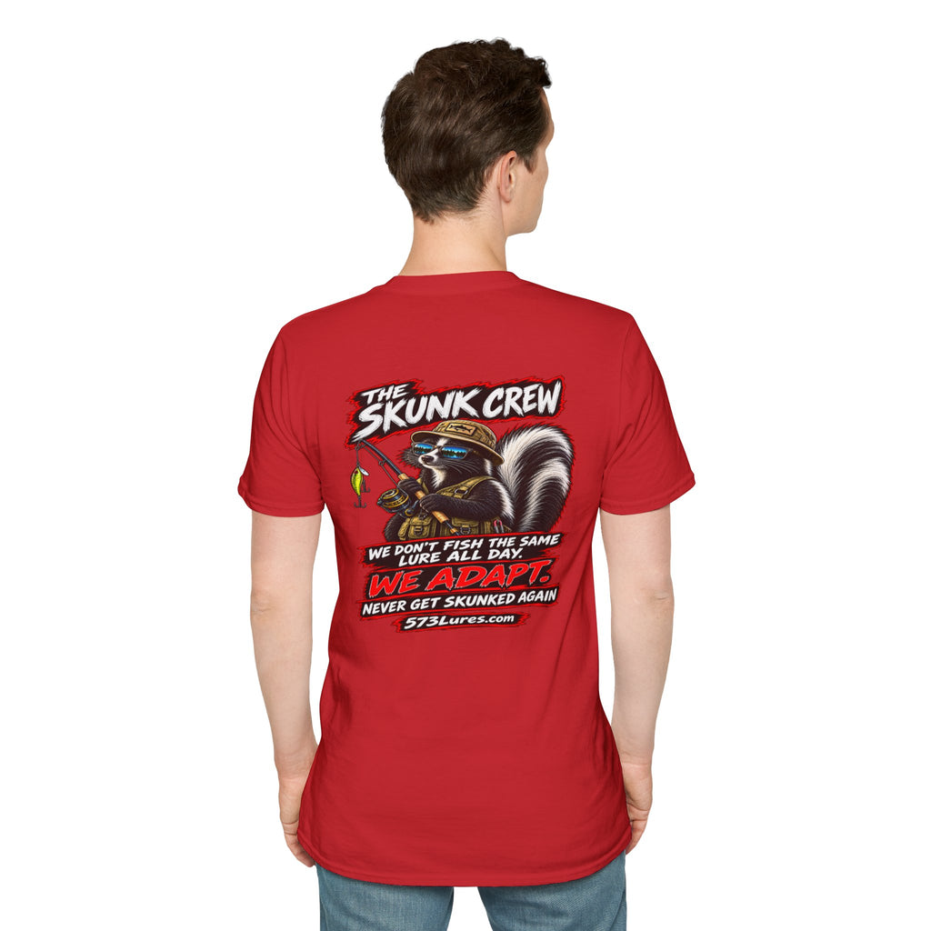 T‑Shirt The Skunk Crew, Never Get Skunked Again Fishing Graphic Tee