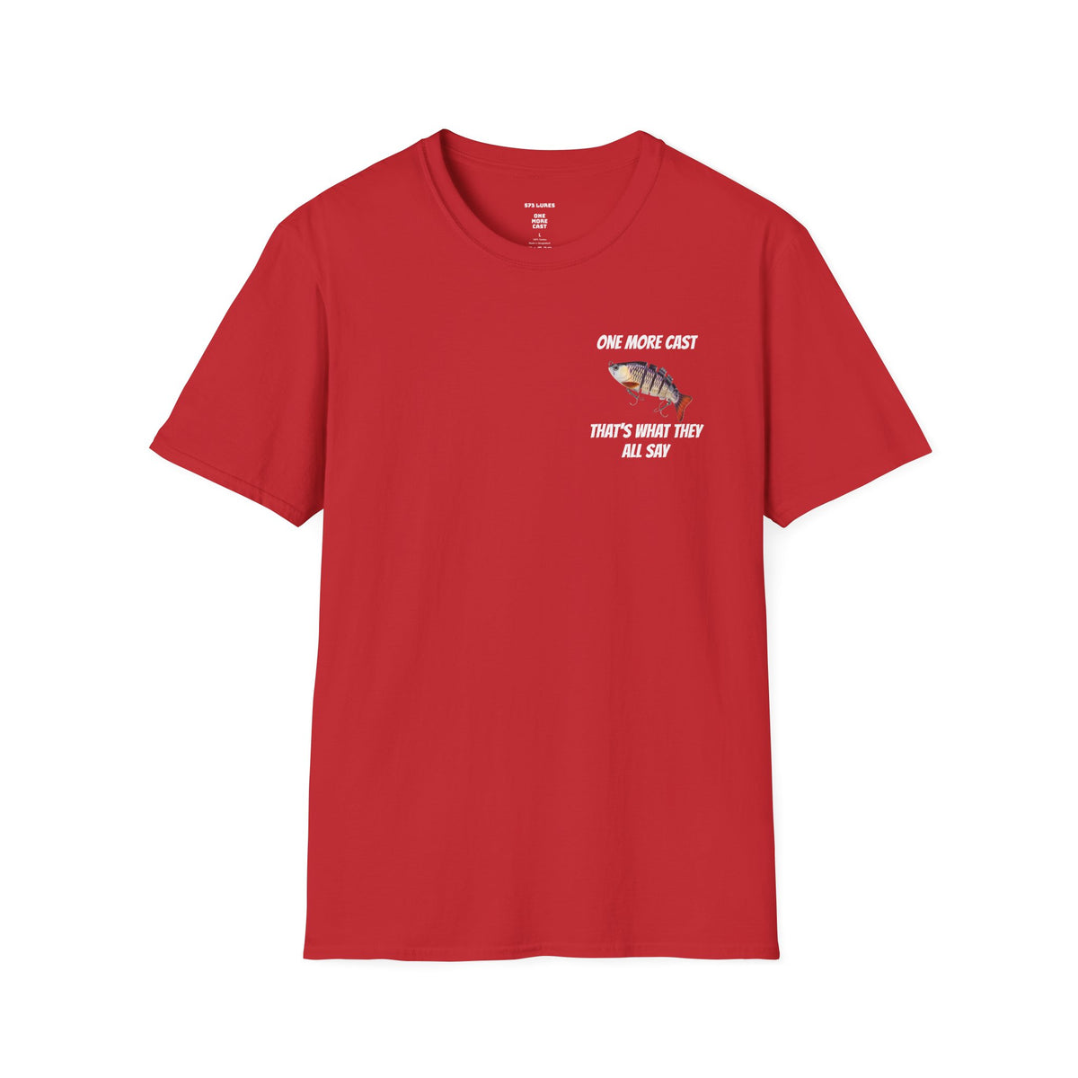 One More Cast Fishing T-Shirt — 'One More Cast' Sunset Bass Fishing Graphic