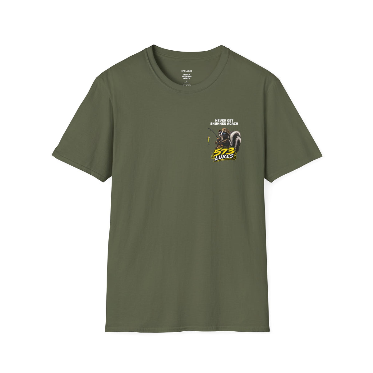 T-Shirt Never Get Skunked Again, Catch More Fish Fishing Graphic Tee