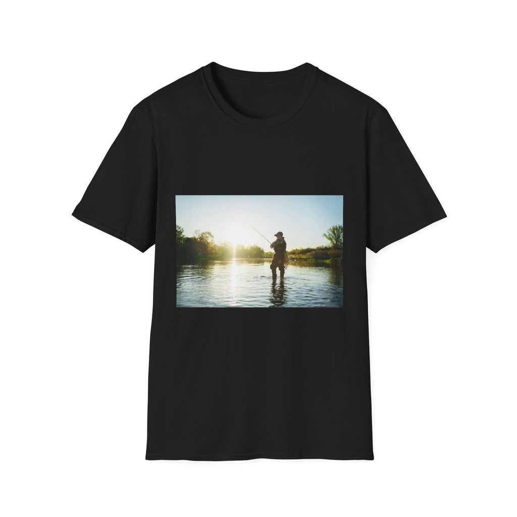 T-Shirt "Angler Sunset Silhouette"