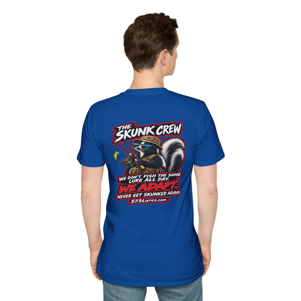 T‑Shirt The Skunk Crew, Never Get Skunked Again Fishing Graphic Tee