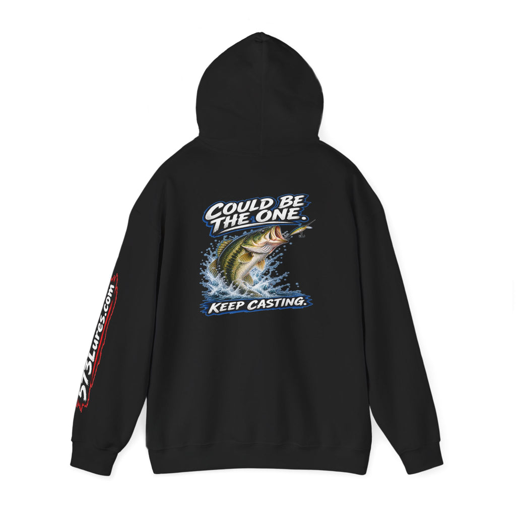 Hoodie The Skunk, Keep Casting Bass Fishing Graphic Sweatshirt