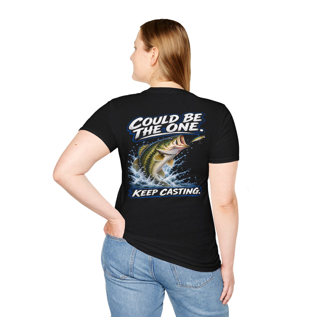 T-Shirt The Next Cast, Could Be The One, Keep Casting Bass Fishing Graphic Tee