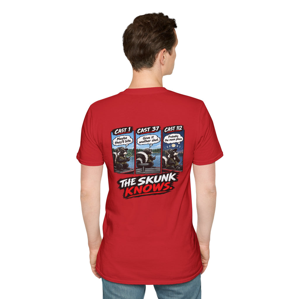T-Shirt I Should've Changed Lures, The Skunk Knows Fishing Graphic Tee