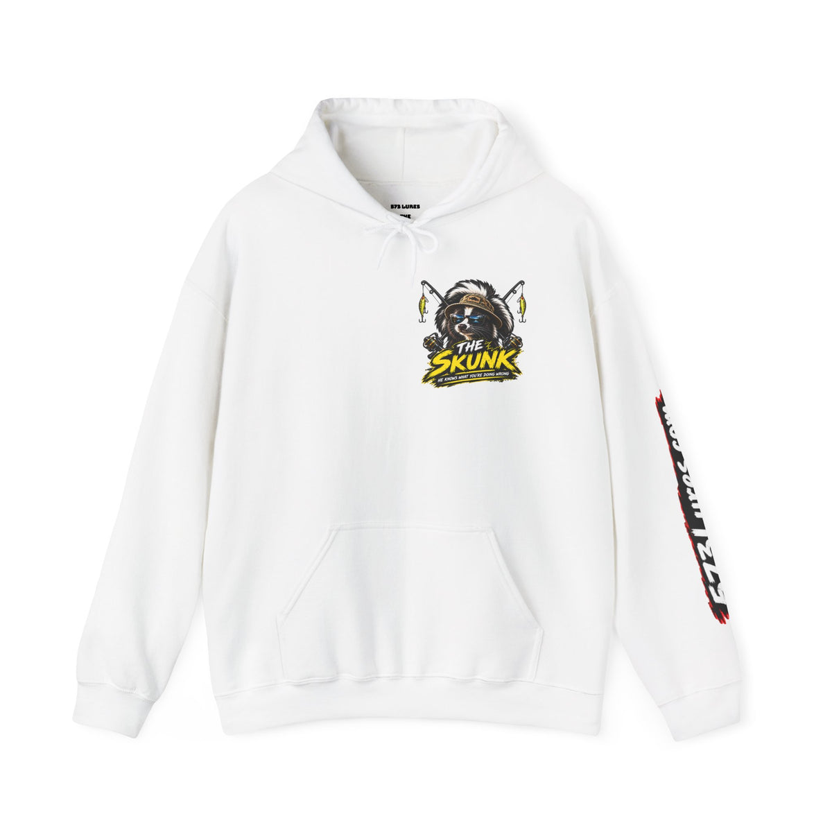Hoodie The Skunk, Keep Casting Bass Fishing Graphic Sweatshirt