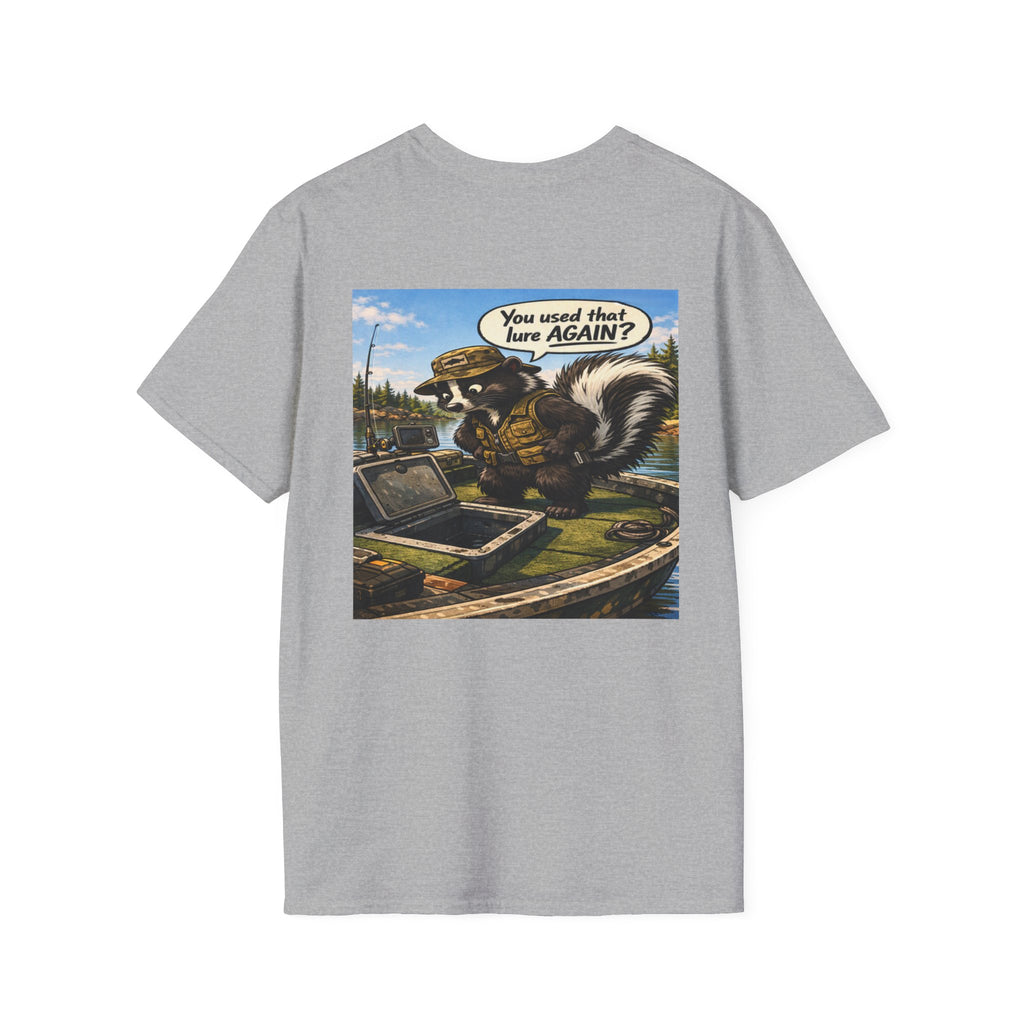 The Skunk Fishing T-Shirt — Retro Fishing Mascot Tee