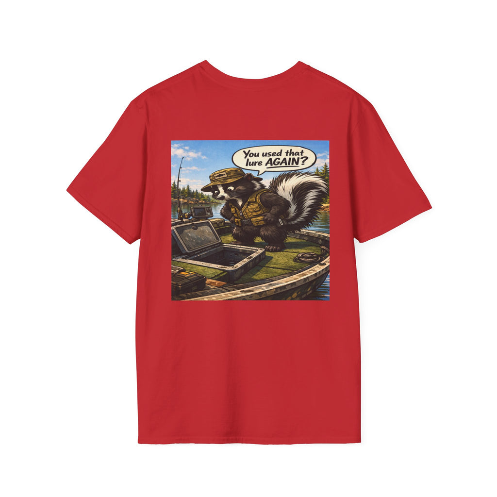 The Skunk Fishing T-Shirt — Retro Fishing Mascot Tee