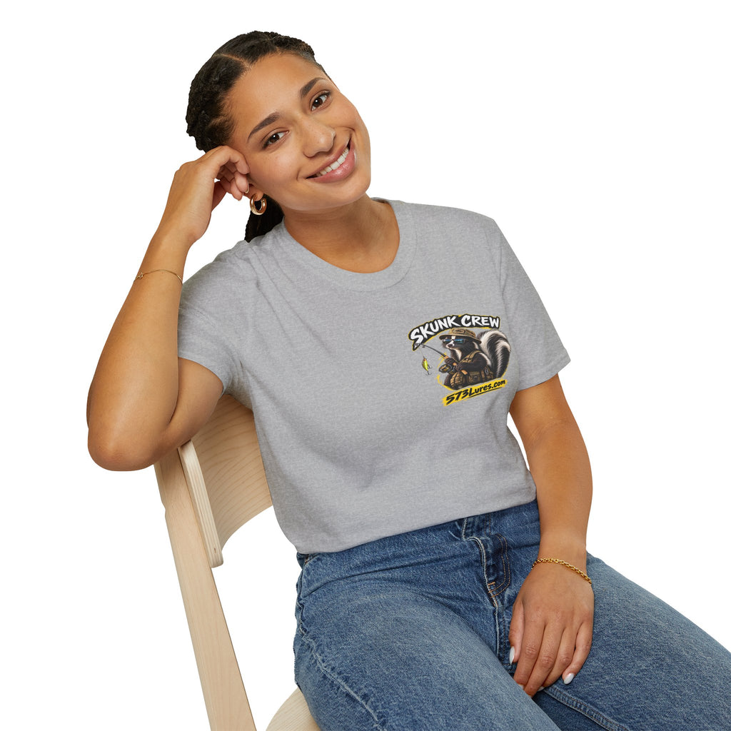 T‑Shirt The Skunk Crew, Never Get Skunked Again Fishing Graphic Tee