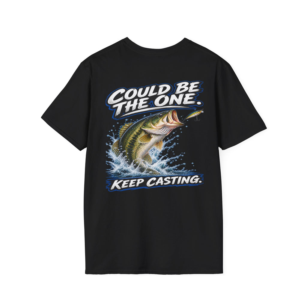 T-Shirt The Next Cast, Could Be The One, Keep Casting Bass Fishing Graphic Tee
