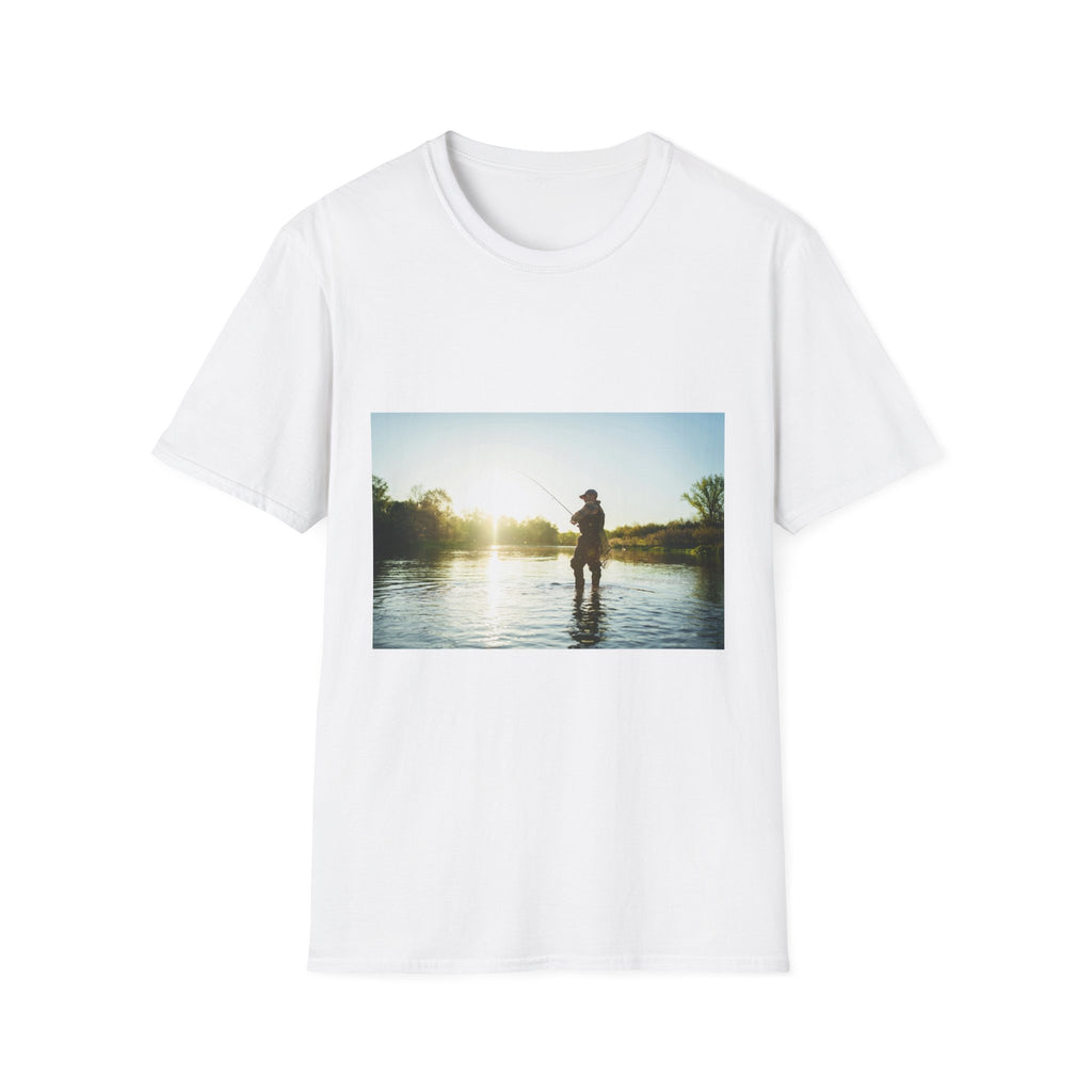 T-Shirt "Angler Sunset Silhouette"