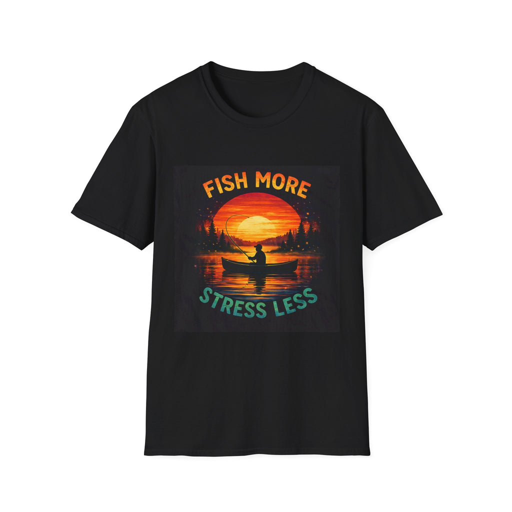 T-Shirt "Fish More Stress Less"