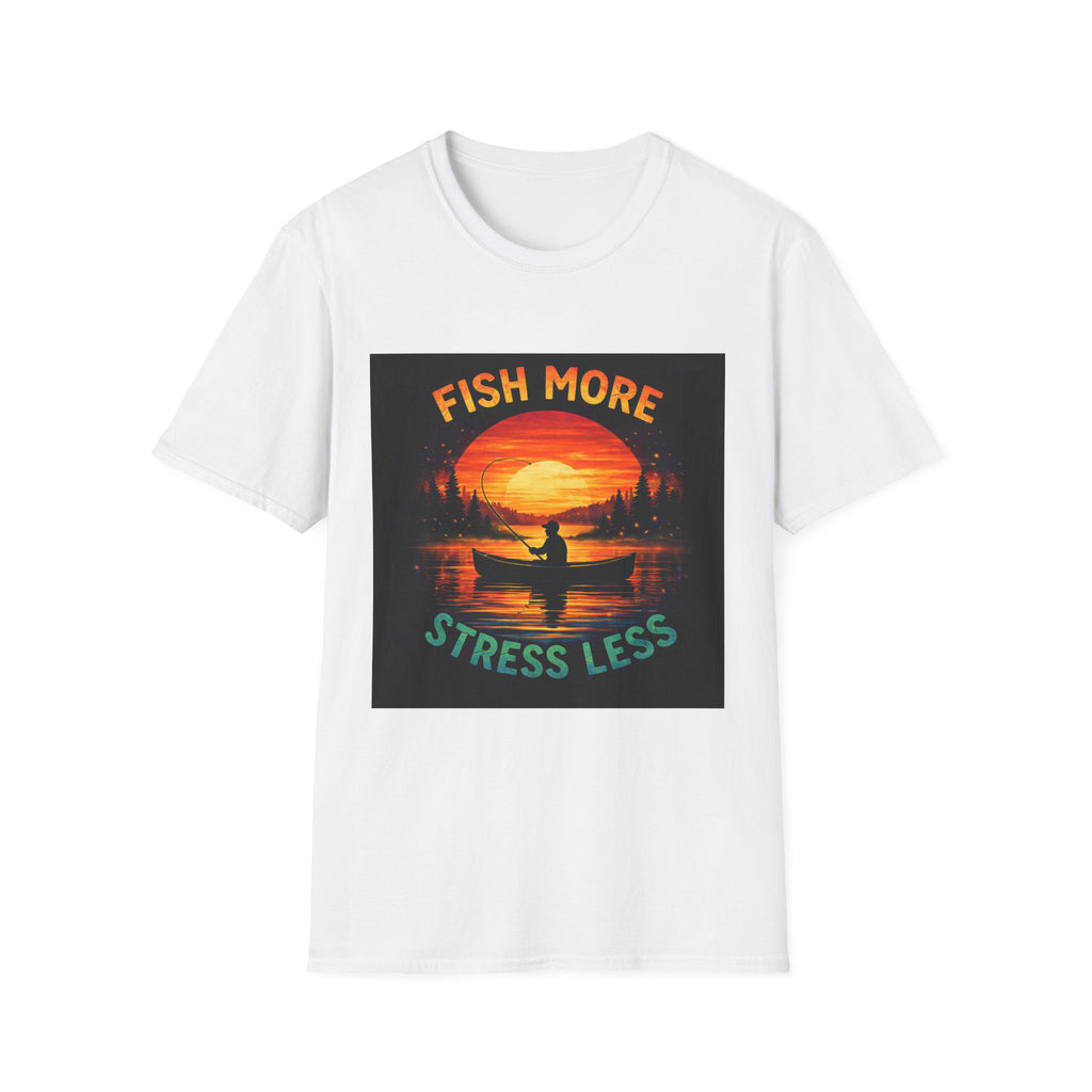 T-Shirt "Fish More Stress Less"