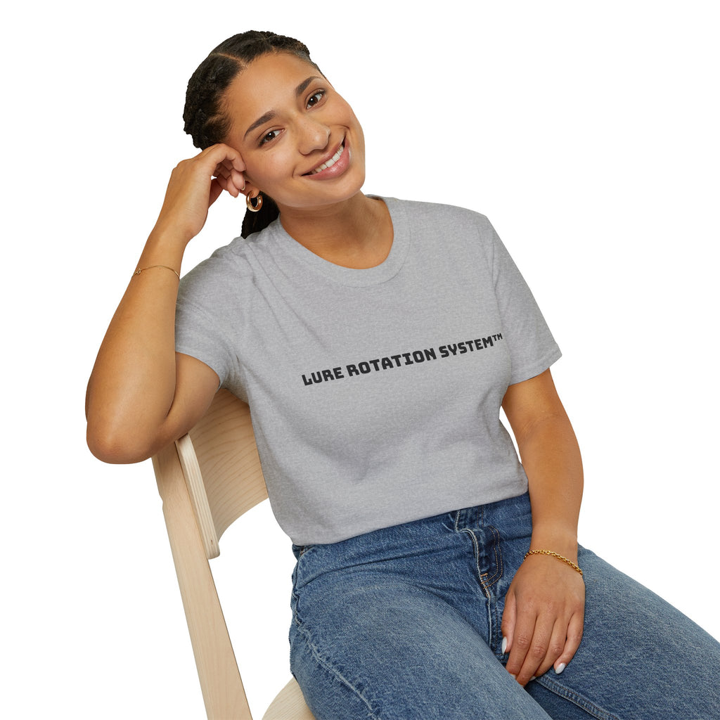 Fishing T-Shirt — "Don't Marry One Lure" Lure Rotation System Graphic Tee