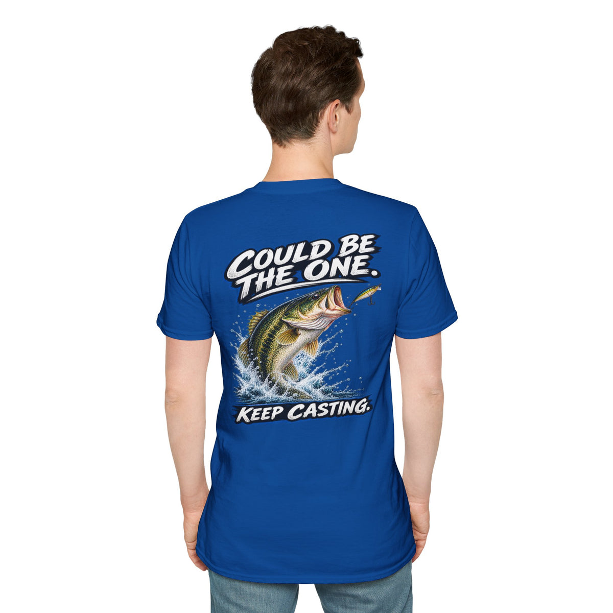 T-Shirt The Next Cast, Could Be The One, Keep Casting Bass Fishing Graphic Tee