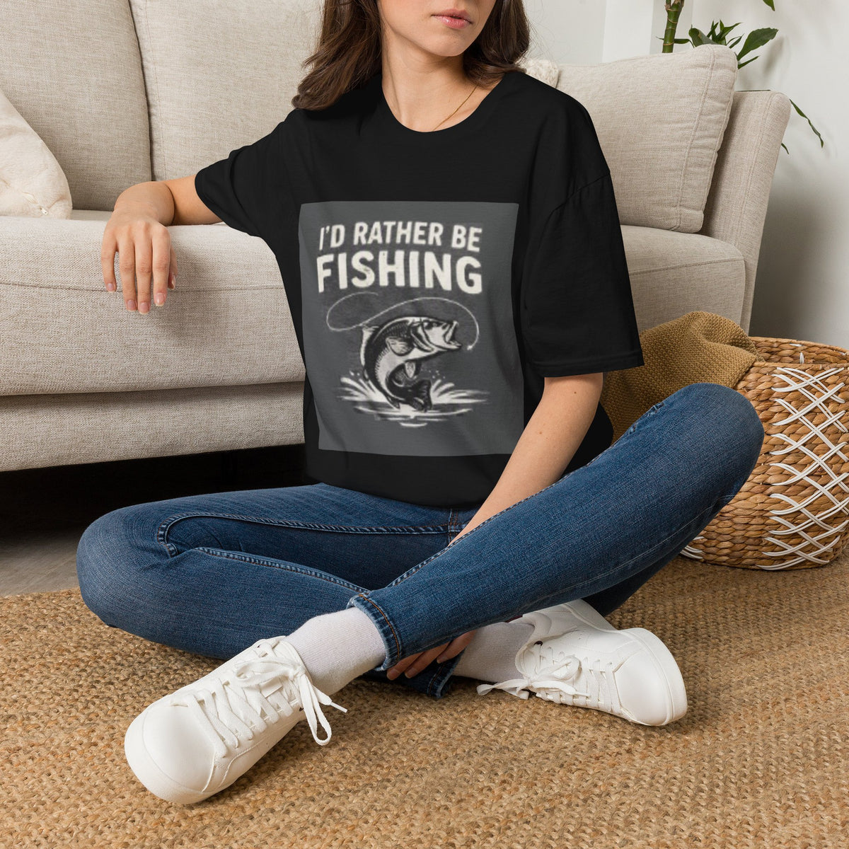 T-Shirt "I'd Rather Be Fishing"