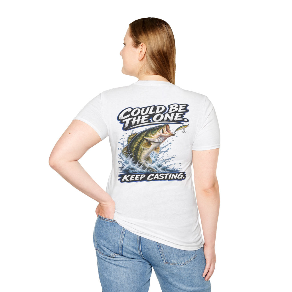 T-Shirt The Next Cast, Could Be The One, Keep Casting Bass Fishing Graphic Tee
