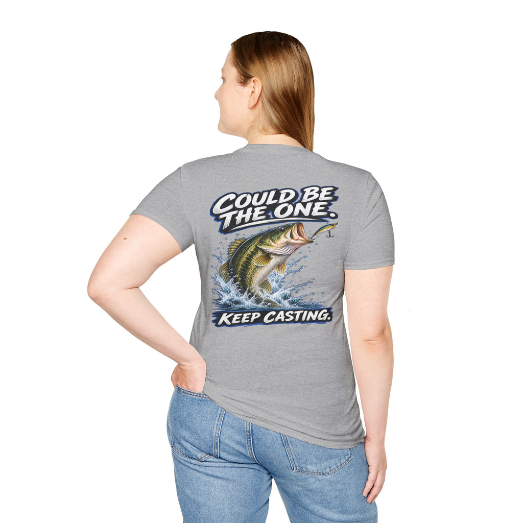 T-Shirt The Next Cast, Could Be The One, Keep Casting Bass Fishing Graphic Tee