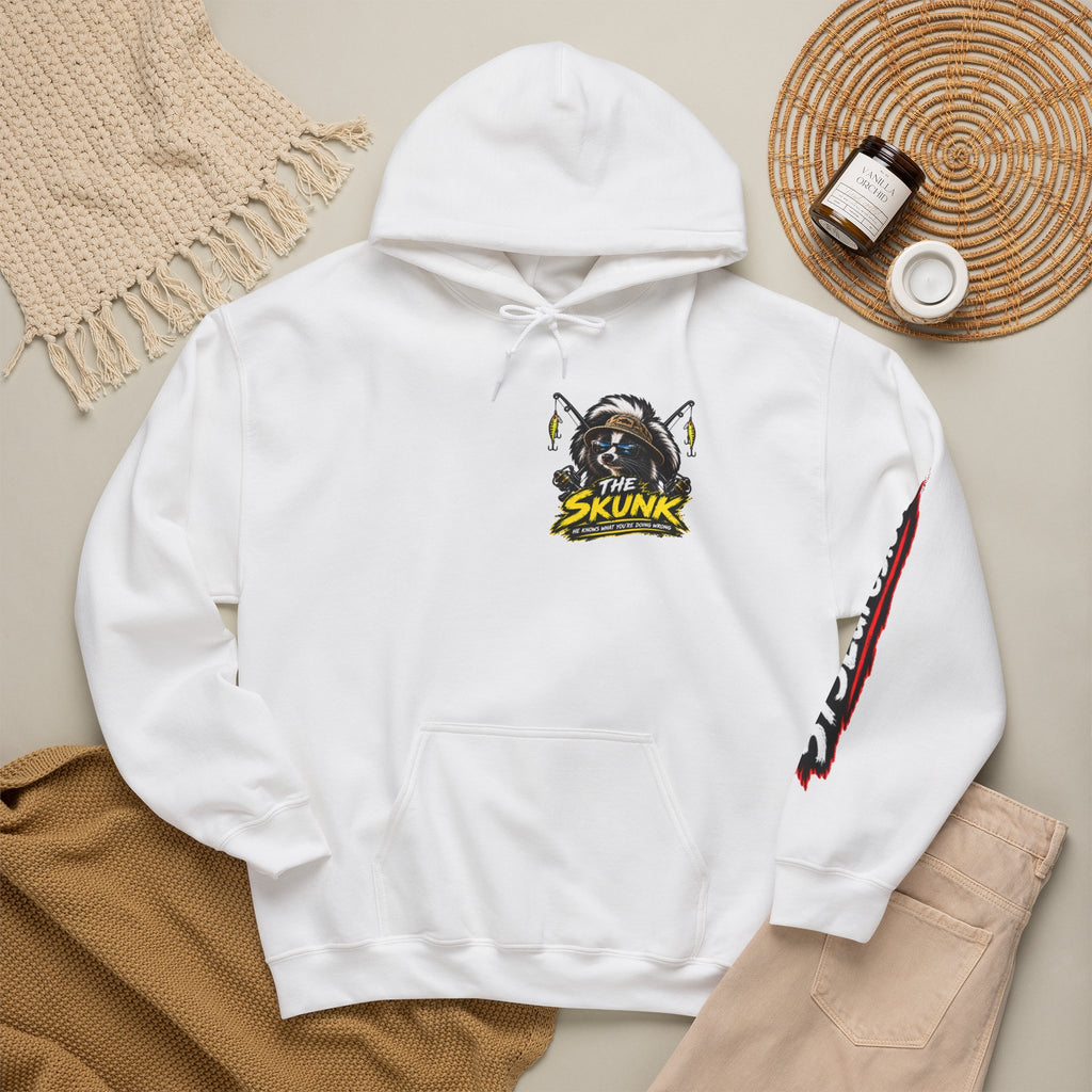 Hoodie The Skunk, Keep Casting Bass Fishing Graphic Sweatshirt
