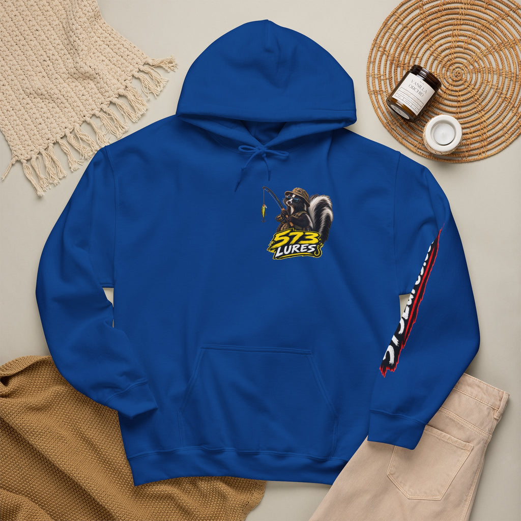 Hoodie Never Skunked Again, Catch More Fish Fishing Graphic Sweatshirt