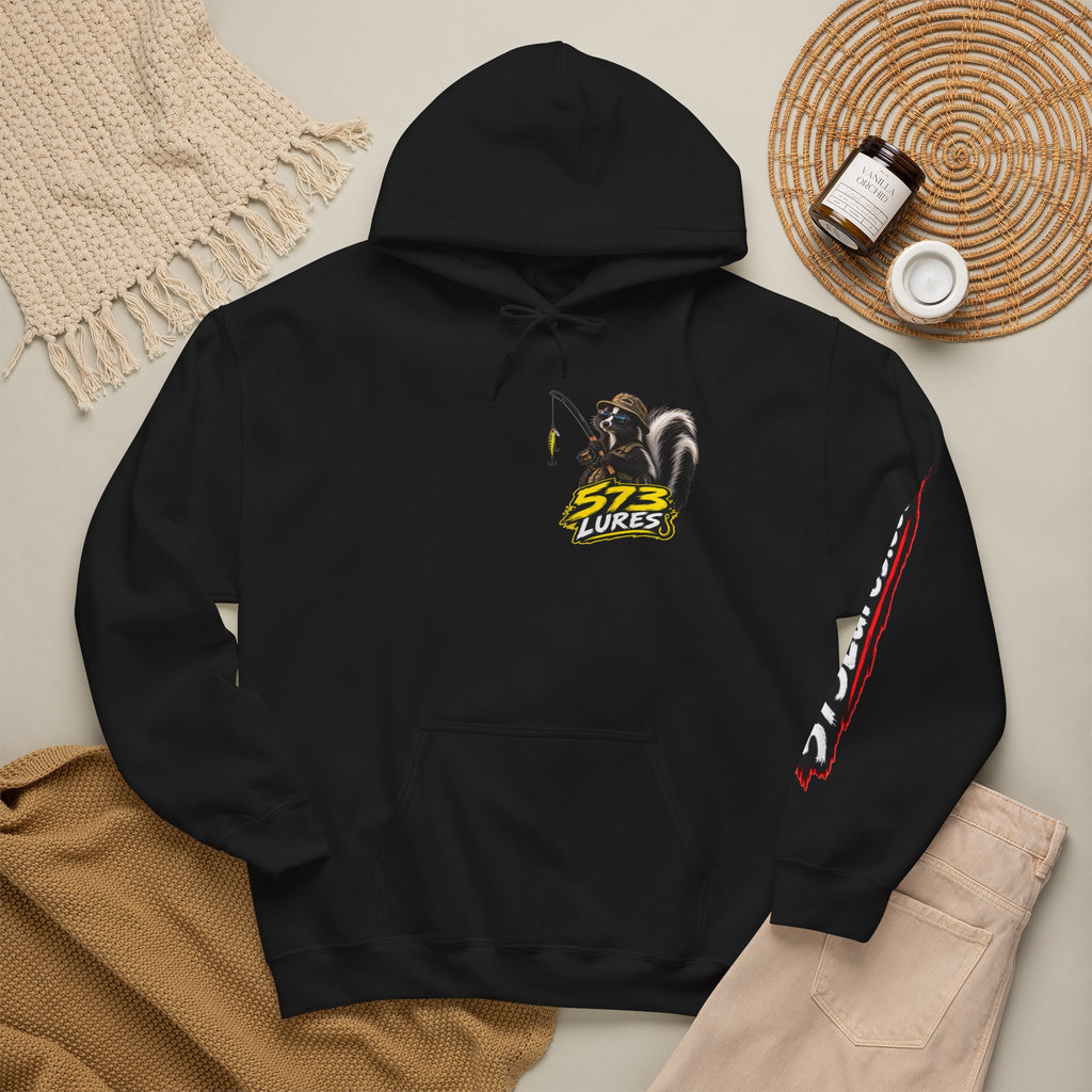 Hoodie Never Skunked Again, Catch More Fish Fishing Graphic Sweatshirt