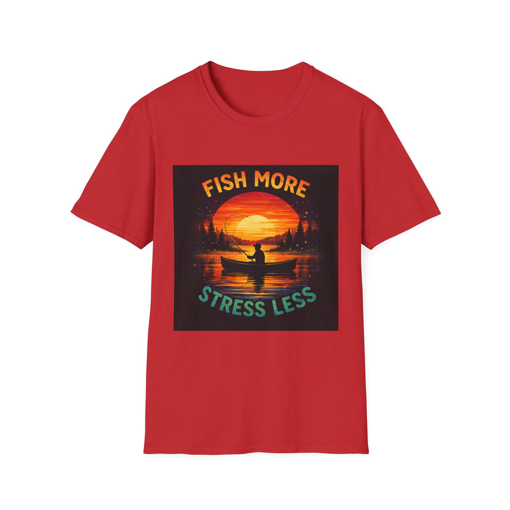 T-Shirt "Fish More Stress Less"