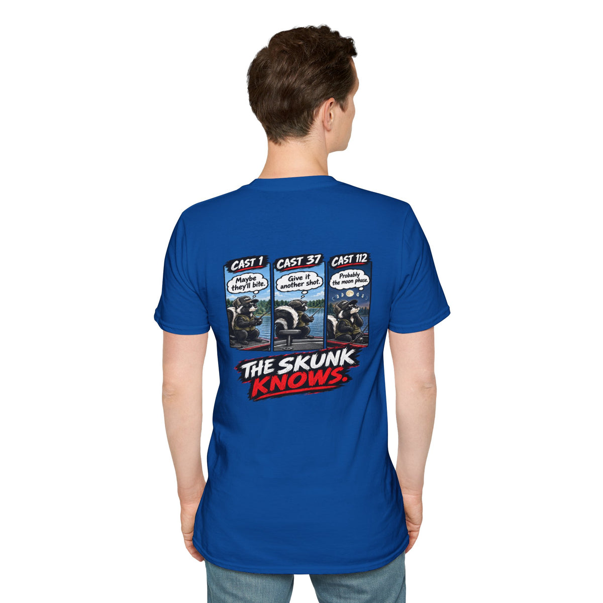 T-Shirt I Should've Changed Lures, The Skunk Knows Fishing Graphic Tee