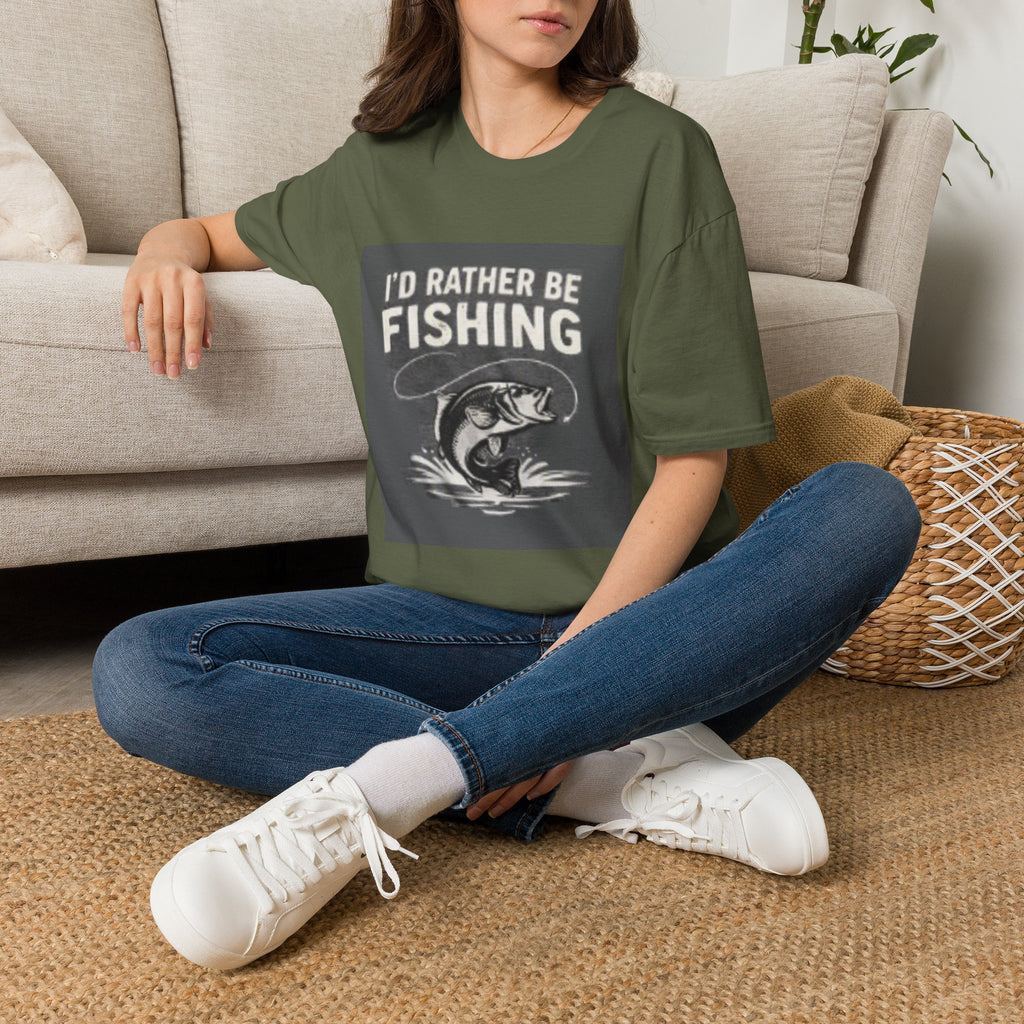 T-Shirt "I'd Rather Be Fishing"
