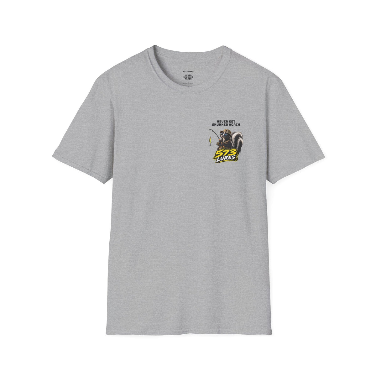 T-Shirt Never Get Skunked Again, Catch More Fish Fishing Graphic Tee
