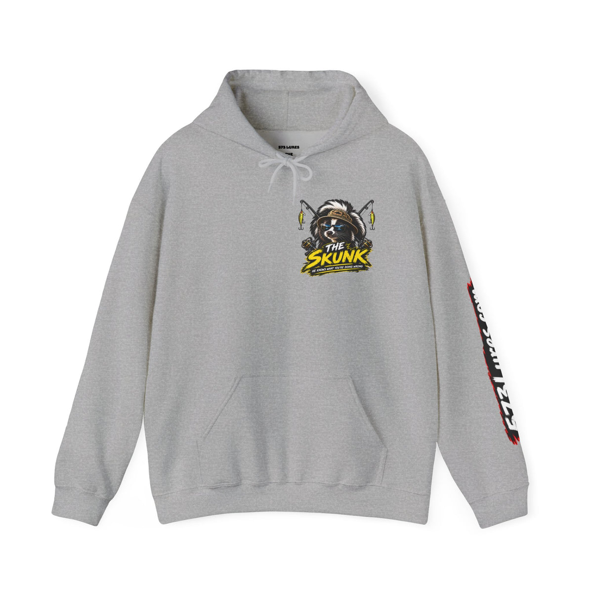 Hoodie The Skunk, Keep Casting Bass Fishing Graphic Sweatshirt