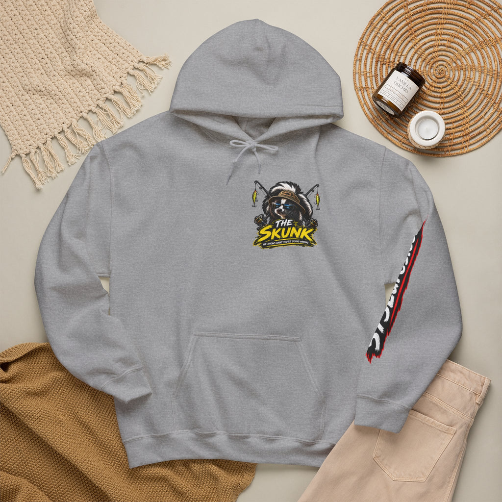 Hoodie The Skunk, Keep Casting Bass Fishing Graphic Sweatshirt