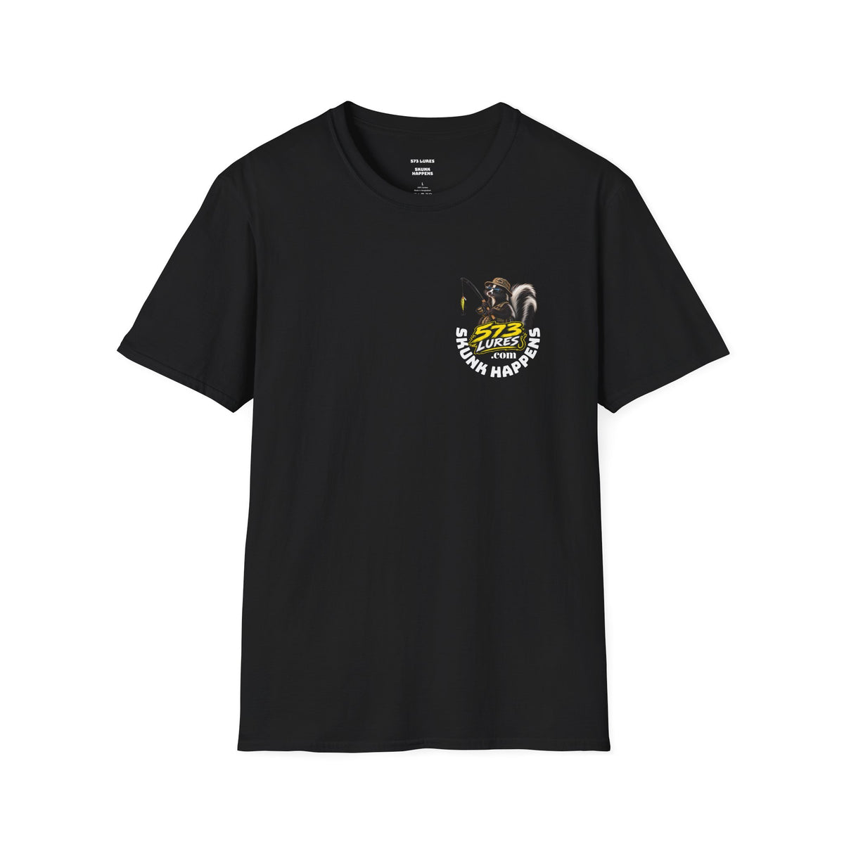 T-Shirt Change Something, Skunk Happens Fishing Graphic Tee