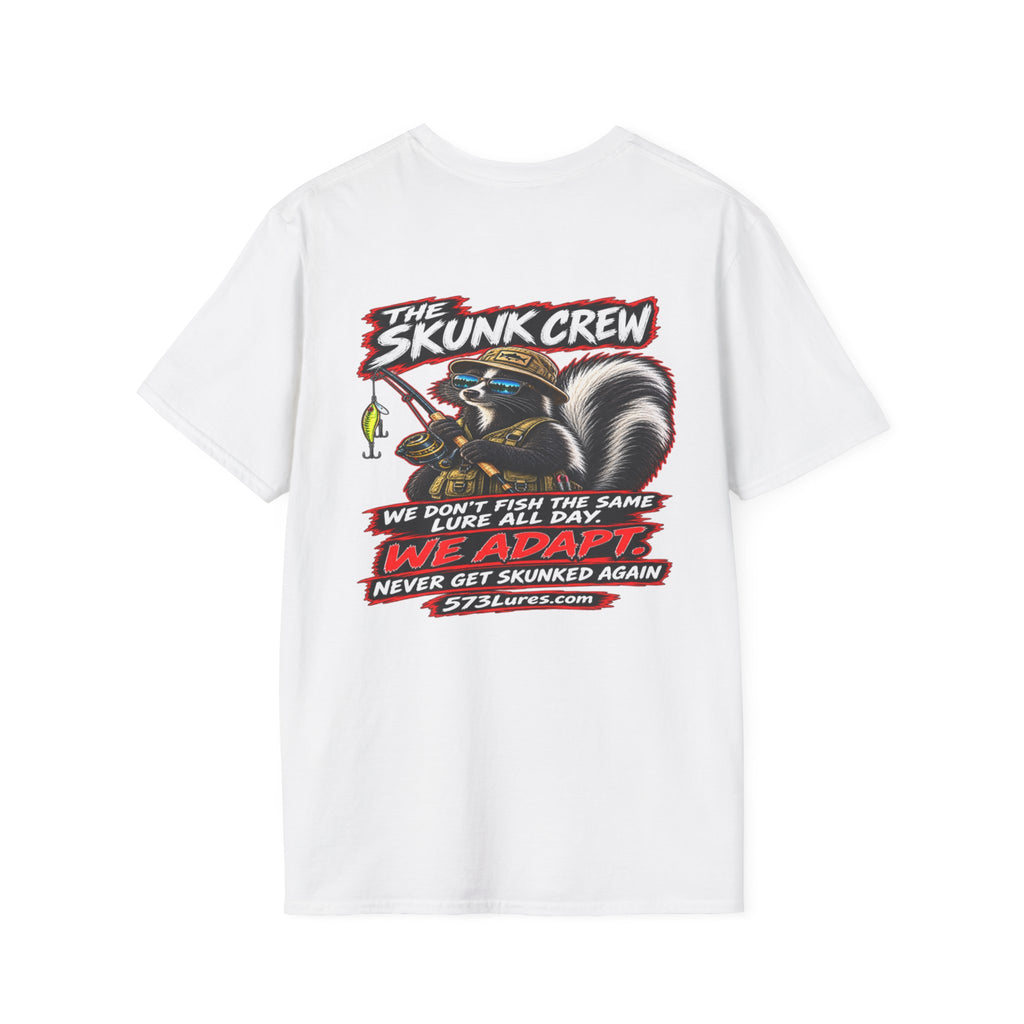 T‑Shirt The Skunk Crew, Never Get Skunked Again Fishing Graphic Tee